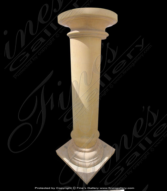 Marble Bases  - Light Gold Marble Base - MBS-134