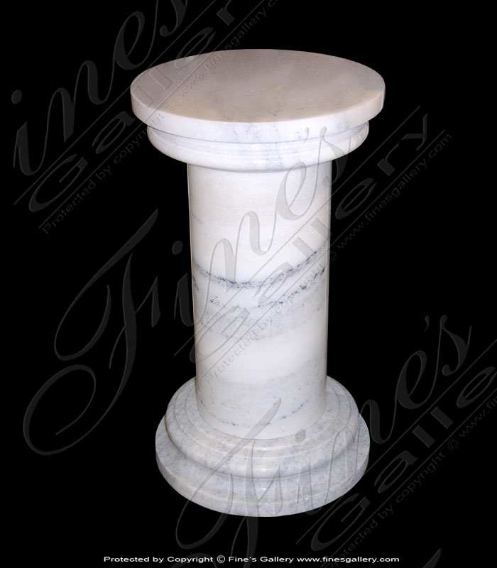 Marble Bases  - Rounded Column Marble Base - MBS-139