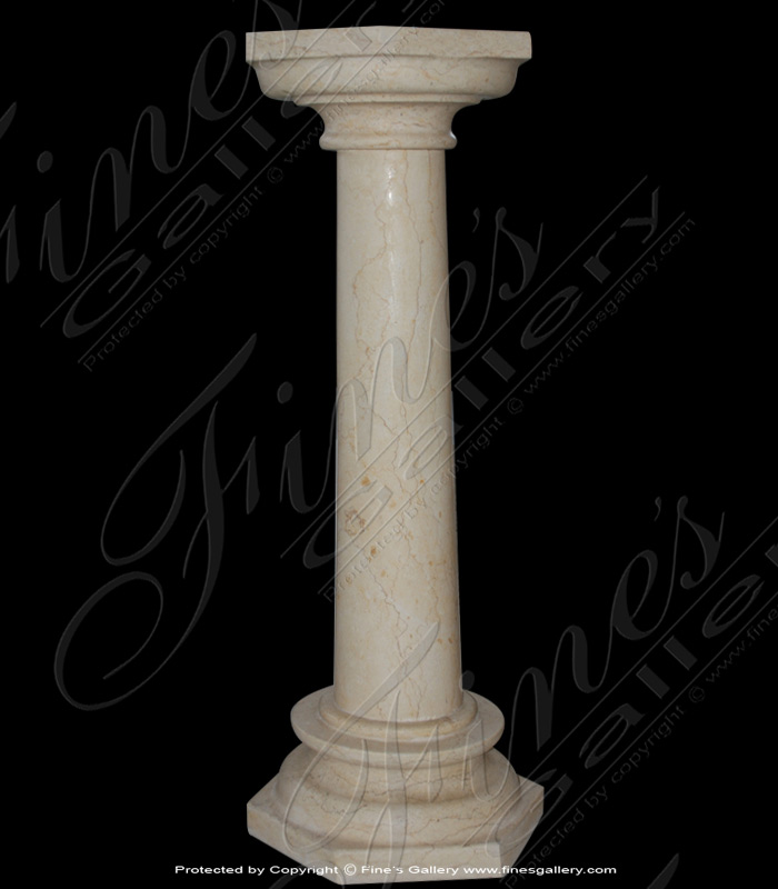 Marble Bases  - Elegant Column Marble Base - MBS-146