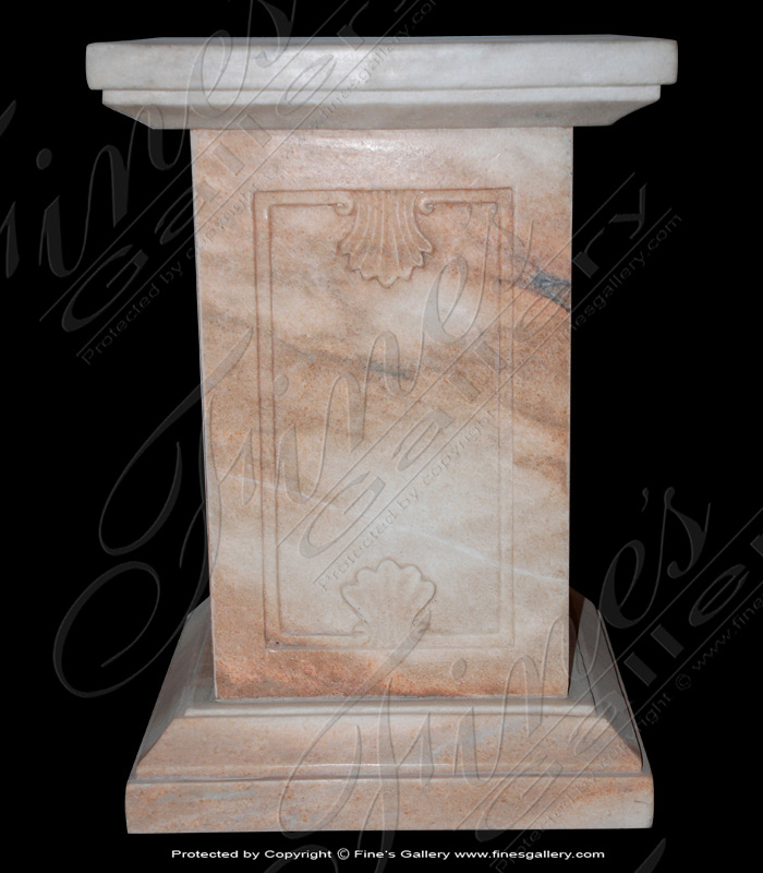 Marble Bases  - Rosetta Shell Marble Base - MBS-149