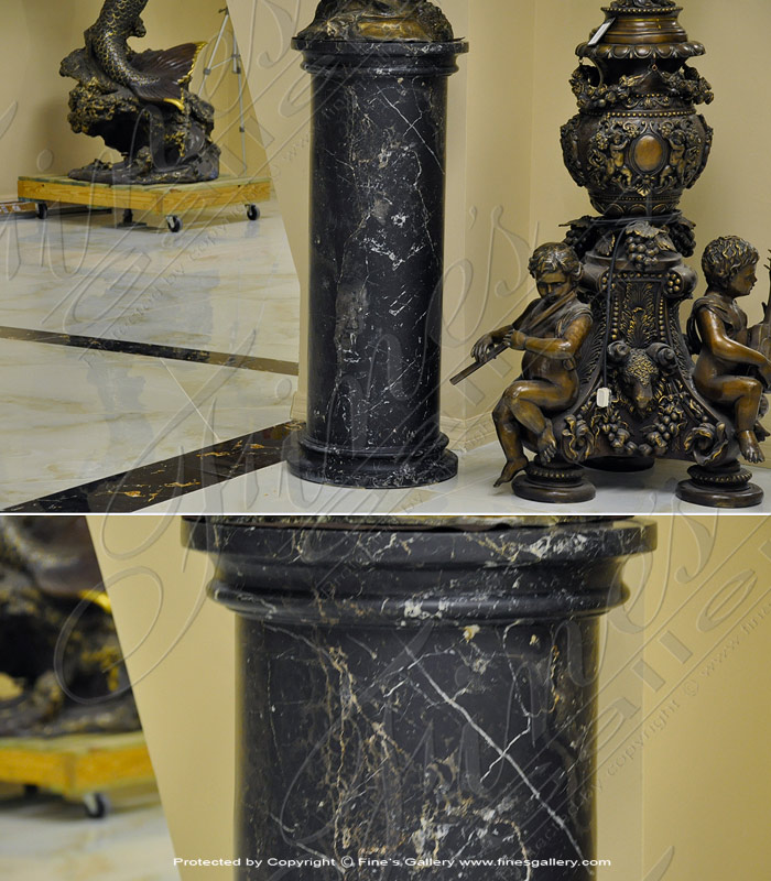 Marble Bases  - Black Marble Base - MBS-187