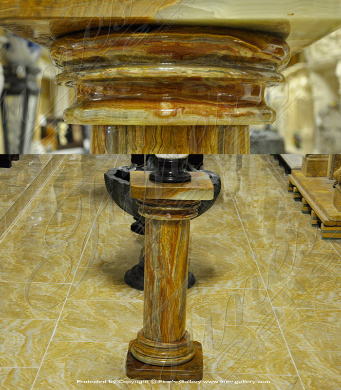 Marble Bases  - Onyx Pedestal - MBS-198