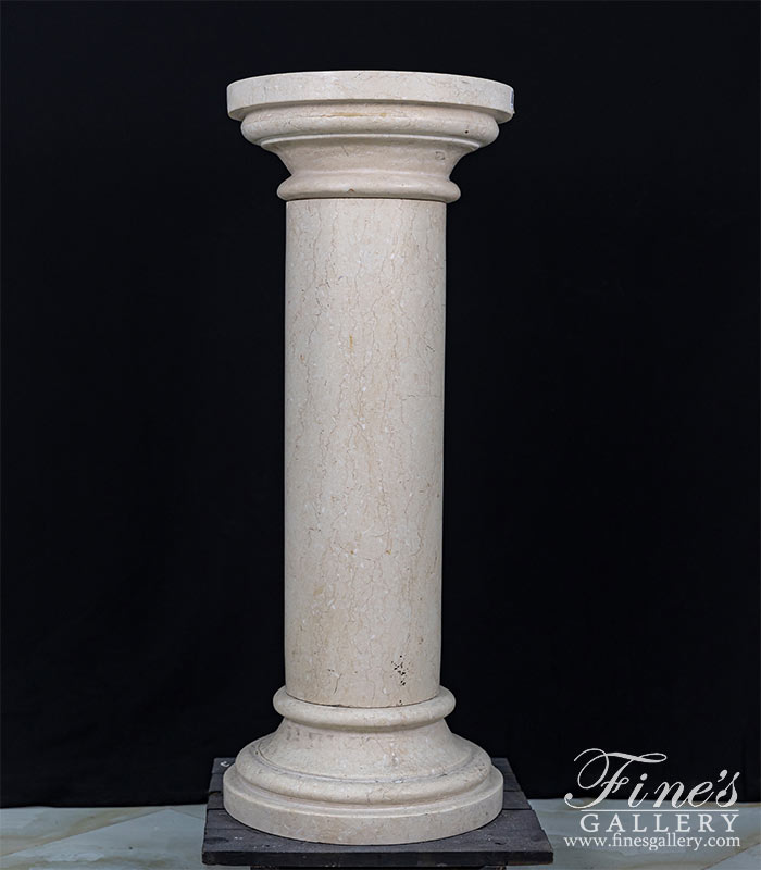 Marble Bases  - Traditional Light Cream Marble - MBS-254