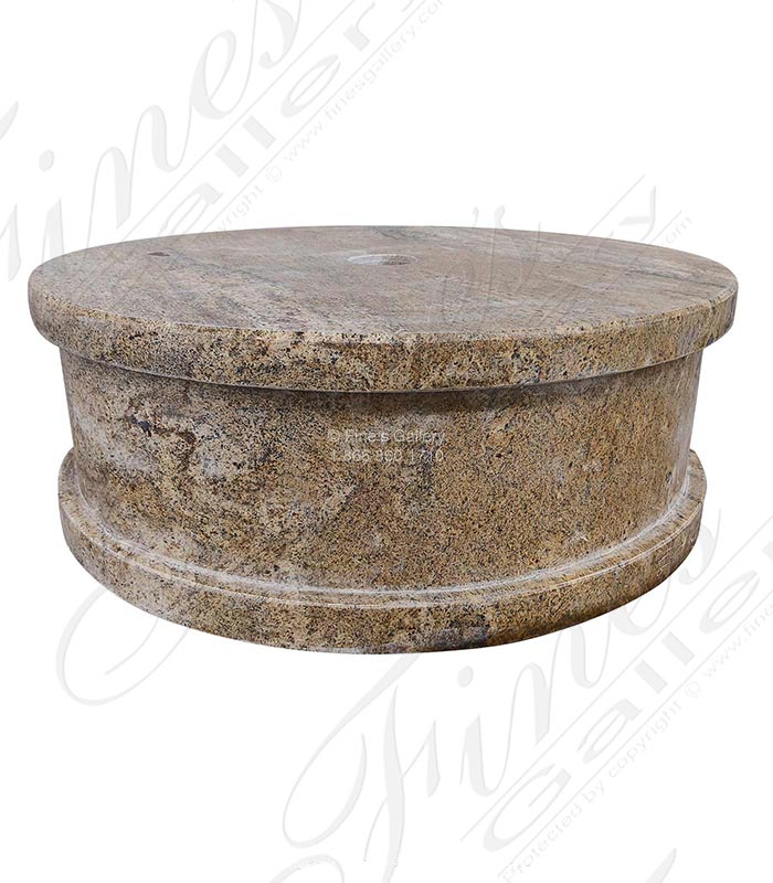 Marble Accessories  - Hollow Base In Antique Gold Granite - MBS-327