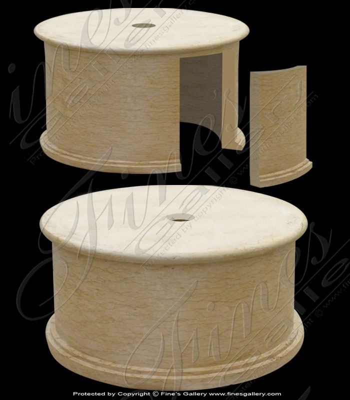 Marble Bases  - Light Golden Marble Base - MBS-51