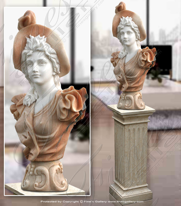 Marble Statues  - Summer Bonnet - MBT-364