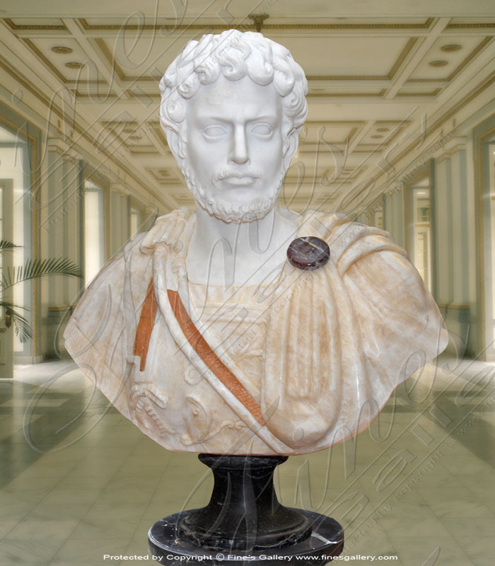 Marble Statues  - Grecian Marble Bust - MBT-374