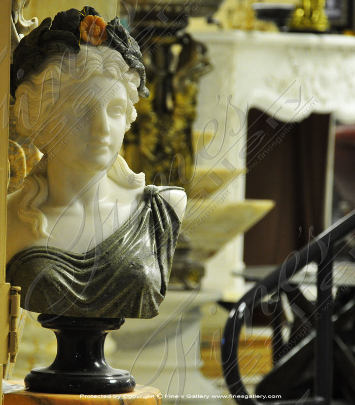 Home Decoration Marble Stone Female Busts