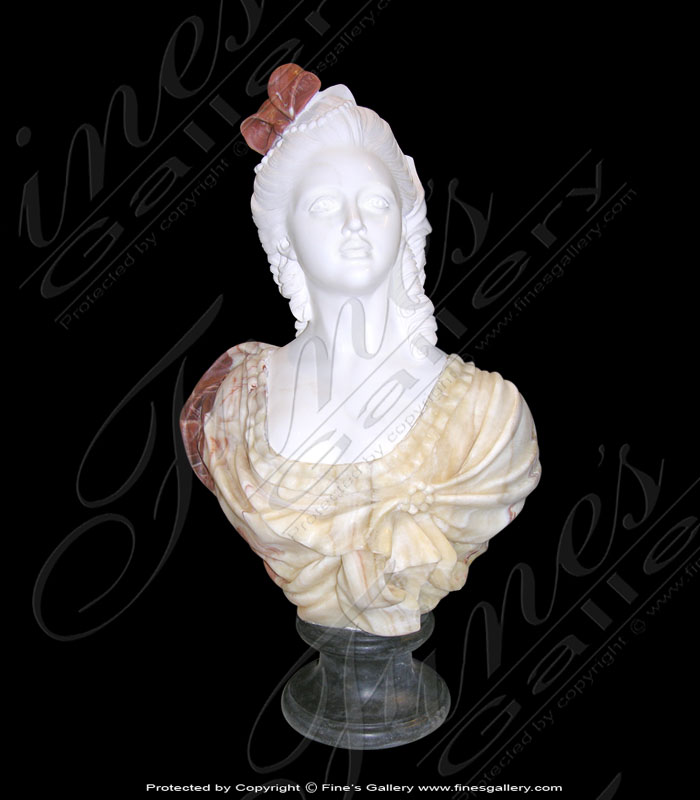 Marble Statues  - Female Marble Bust - MBT-416