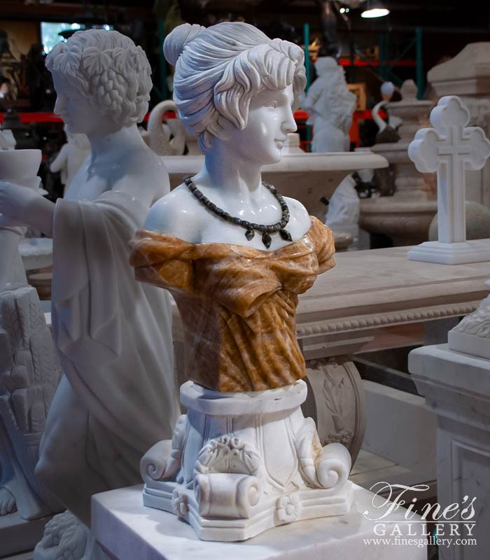 Marble Statues  - Georgian Lady In Marble - MBT-439