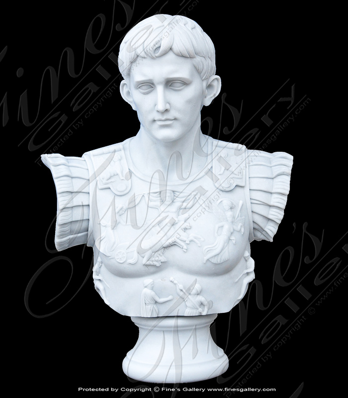 Marble Statues  - Julius Caesar Marble Bust - MBT-442