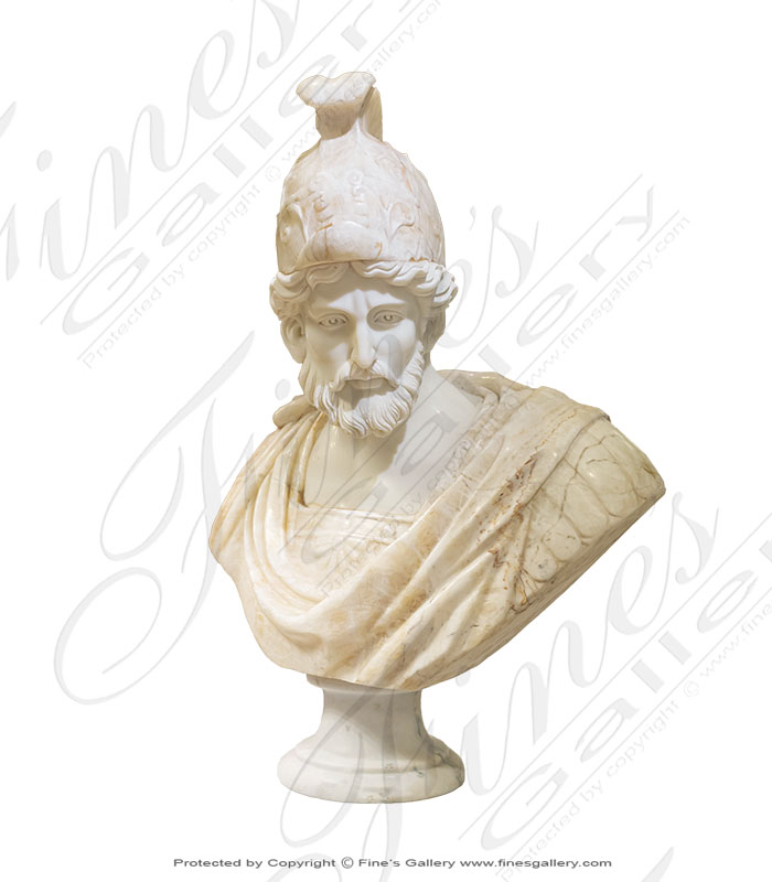 Marble Statues  - Roman Soldier Bust - MBT-450