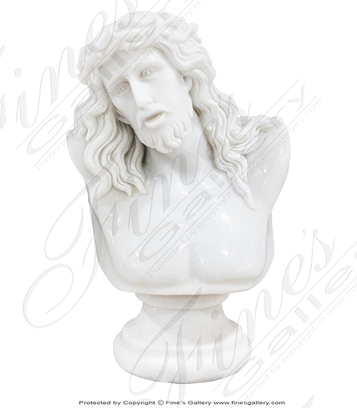 Jesus Christ in Pure White Marble