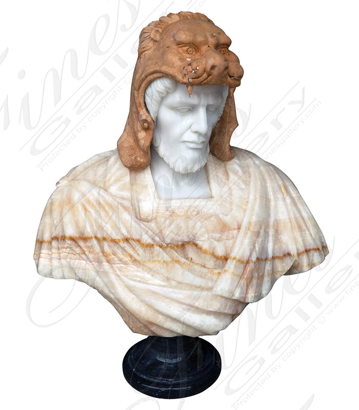 Marble Statues  - Alexander The Great Marble Bust - MBT-485