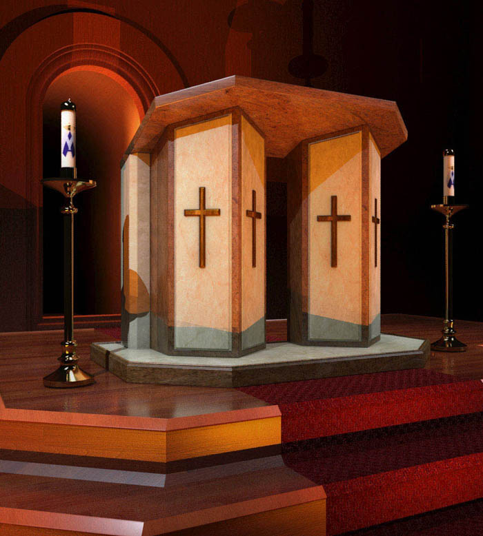 Marble Church Products  - Marble Church Podium - MCH-015
