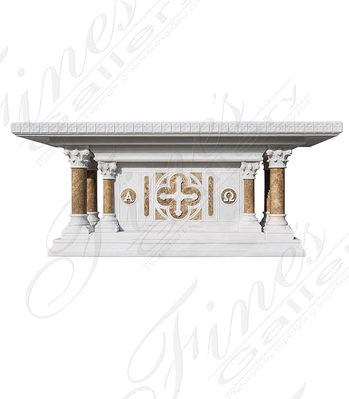 Marble Church Products  - Custom Made Marble Altar - MCH-2180