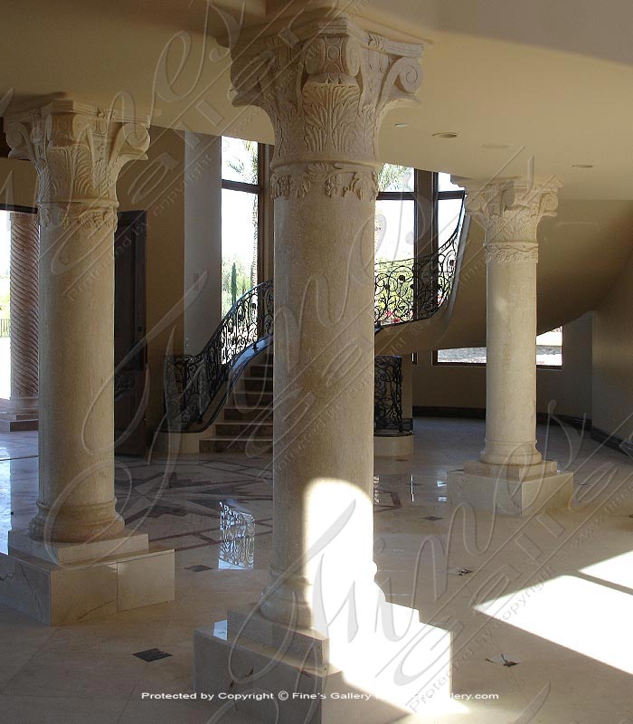 Search Result For Marble Columns  - Pure White Corinthian Columns - MCOL-325