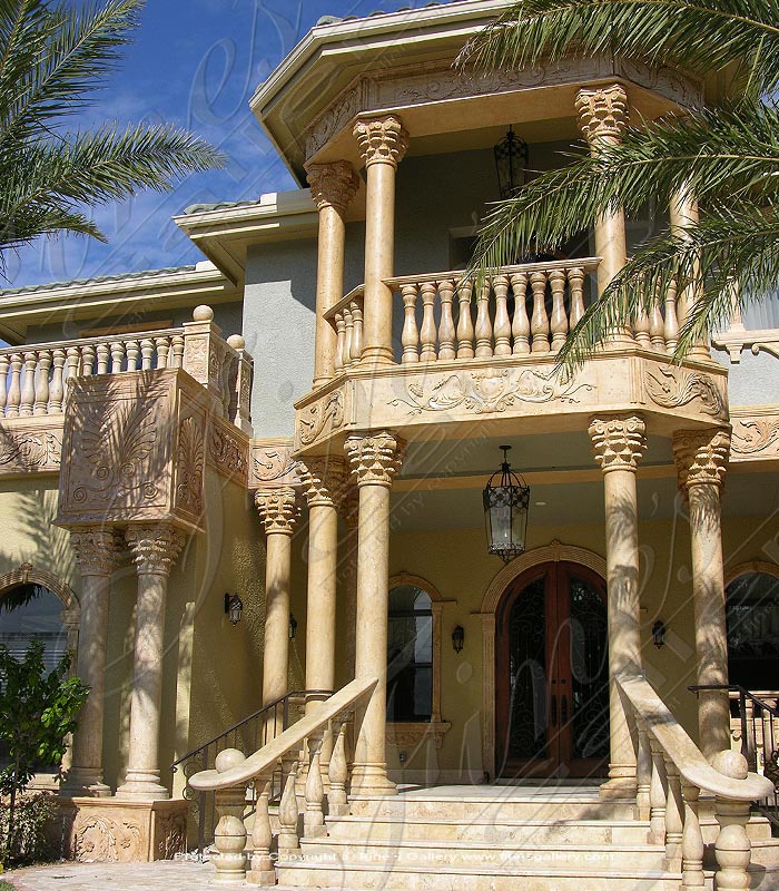 Search Result For Marble Columns  - Ornate Grapes Marble Column - MCOL-292