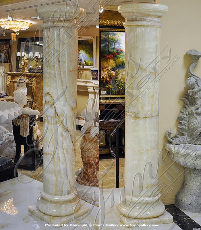 Search Result For Marble Columns  - Polished Black Marble Column - MCOL-323