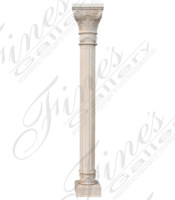 Marble Columns  - Cream Marble Column - MCOL-327