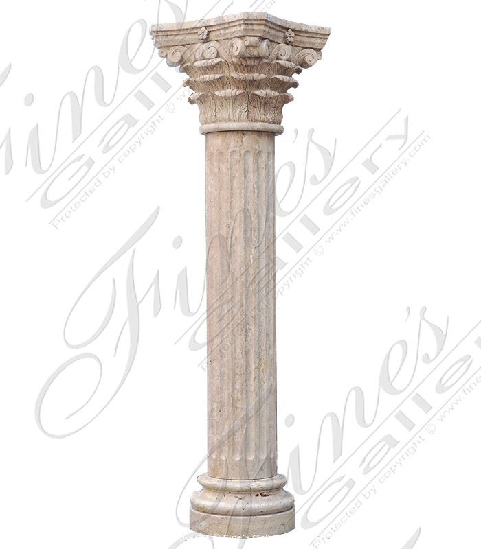 Marble Columns  - Beige Marble Column - MCOL-328