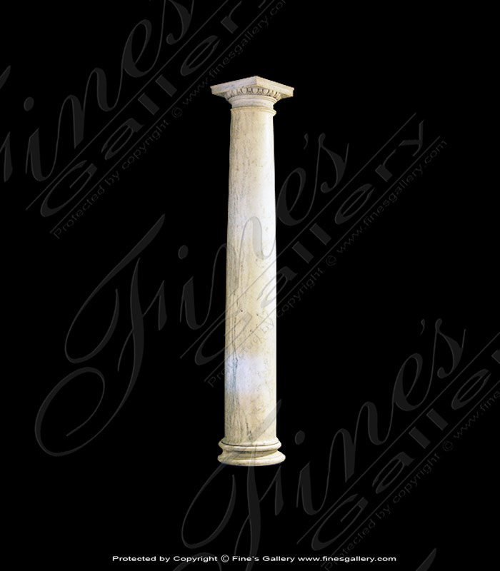 Marble Columns  - White Marble Column - MCOL-334