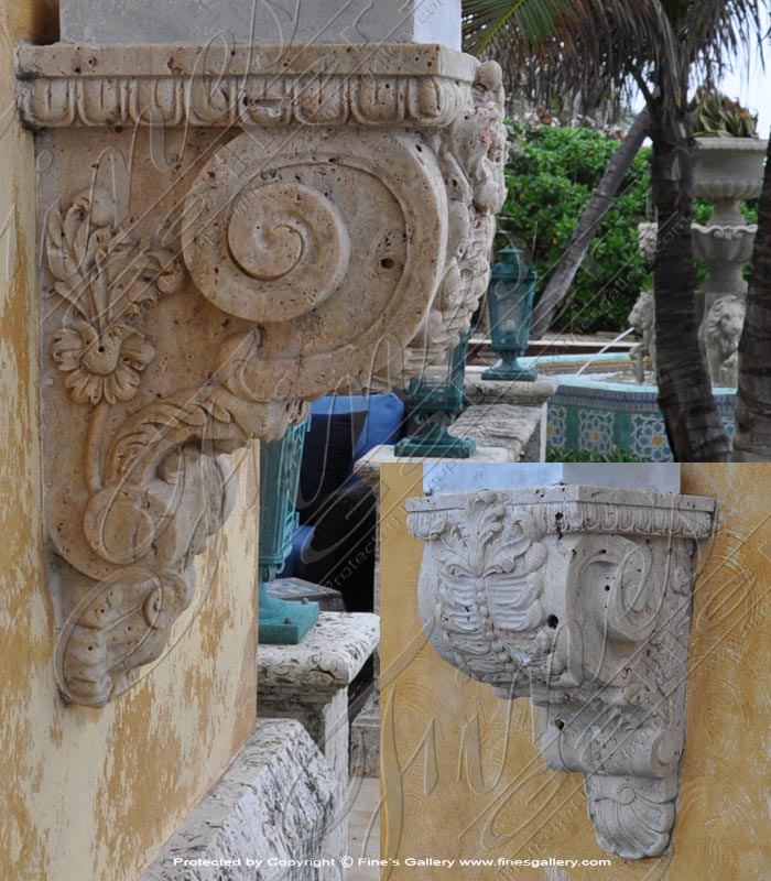 Marble Corbels  - Travertine Corbel - MCOR-001