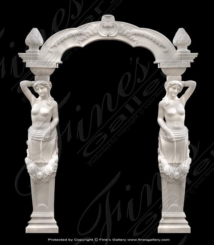 Search Result For Marble Doorways  - Grecian Maiden Doorway - MD-105