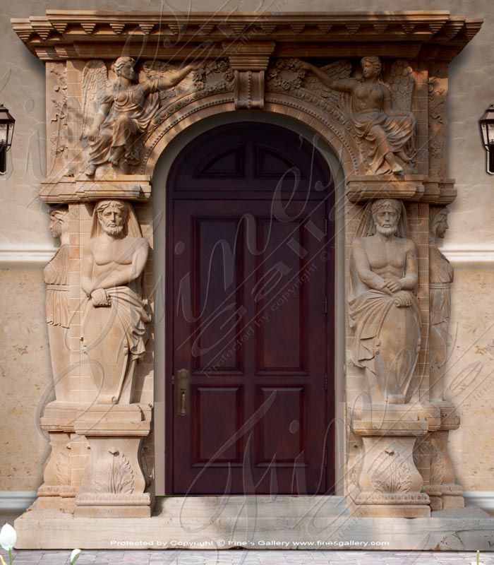 Marble Doorways  - Grand Statuary Marble Doorway - MD-139