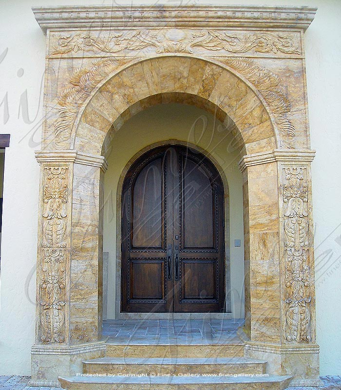 Marble Doorways  - Majestic Gold Marble Doorway - MD-140