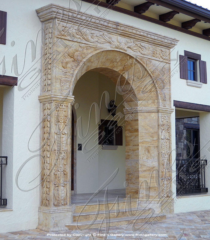 Marble Doorways  - Custom Exterior Door Surround - MD-155