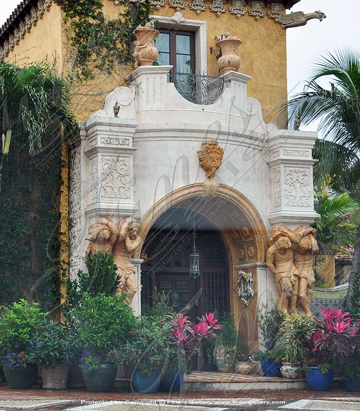 Marble Doorways  - Italian Villa Marble Entry - MD-169