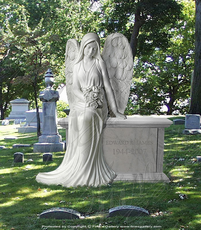 Search Result For Marble Memorials  - Marble Angel, Sub Base & Foots - MEM-455