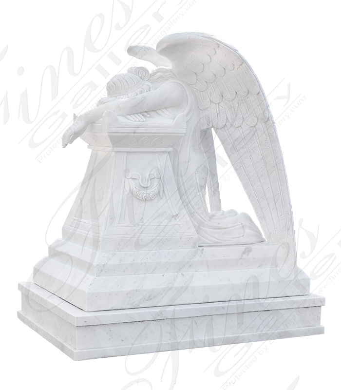 Search Result For Marble Memorials  - Weeping Angel Monument - MEM-453