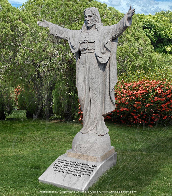 Marble Memorials  - Granite Memoria Of Jesus Christ - MEM-293