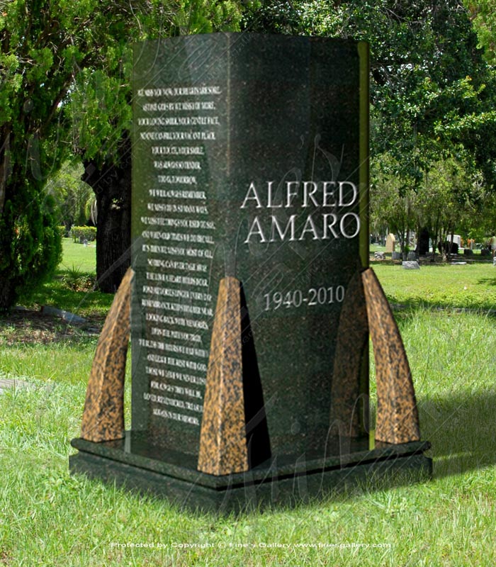 Granite Memorials  - Monolith Granite Obelisk - MEM-324