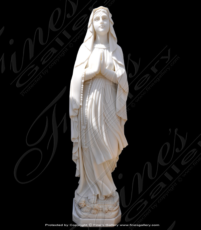Marble Memorials  - Virgin Mary Marble Memorial - MEM-369