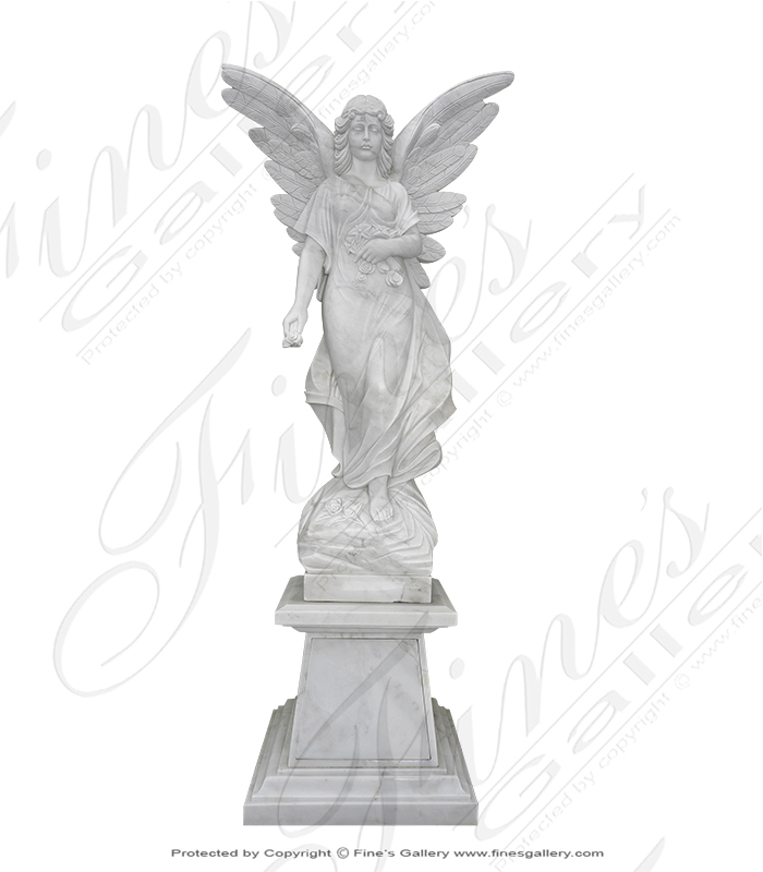 Search Result For Marble Memorials  - Angel's Prayer Marble Memorial - MEM-084