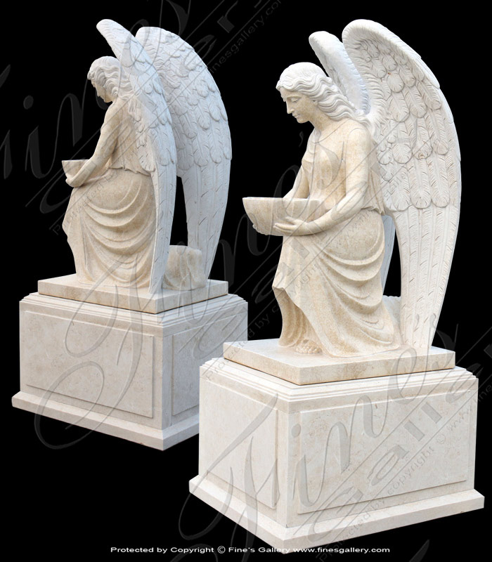 Marble Statues  - Angel With Cross - MS-527