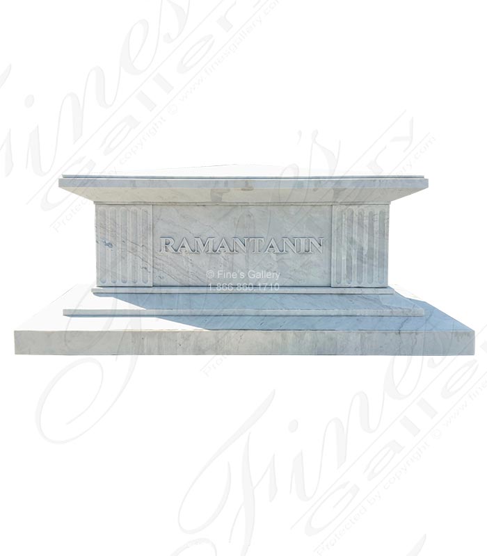 Marble Memorials  - Personalized Statuary Marble Monument  - MEM-507