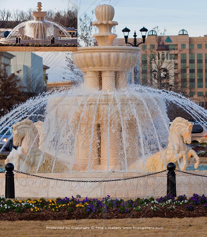 Search Result For Marble Fountains  - French Chateau Marble Fountain - MF-1211