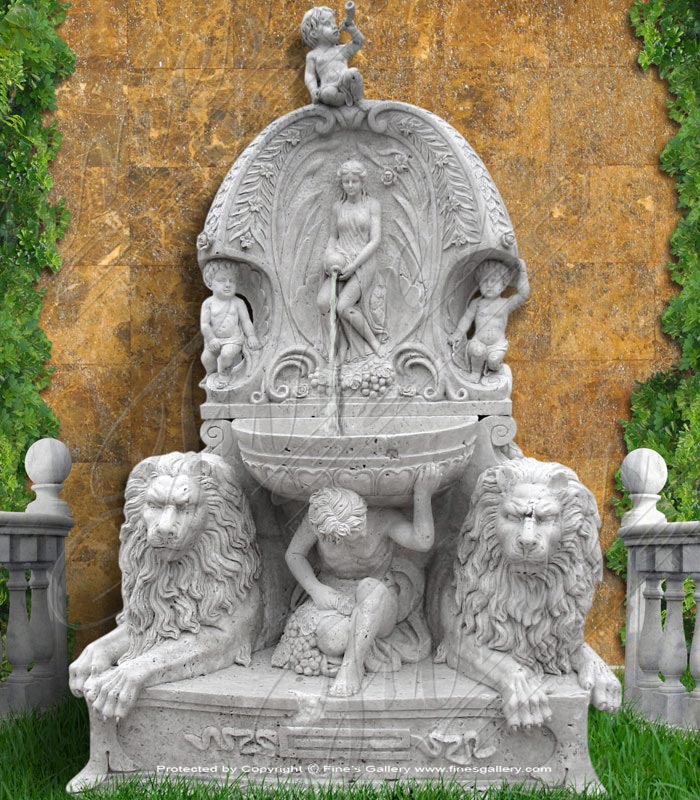 Marble Fountains  - Bacchanale Marble Fountain - MF-1033