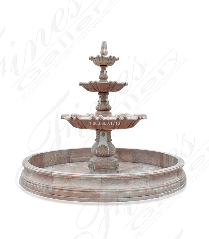 Marble Fountains  - Oversized Granite Tiered Fount - MF-1666