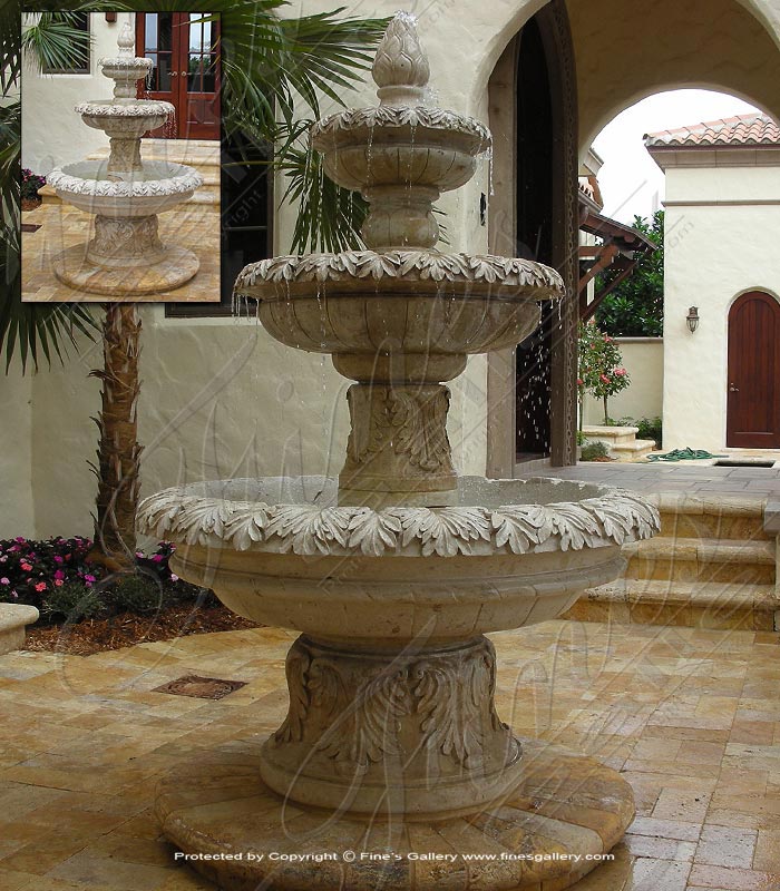 Marble Fountains  - Antique Style Fountain - MF-433