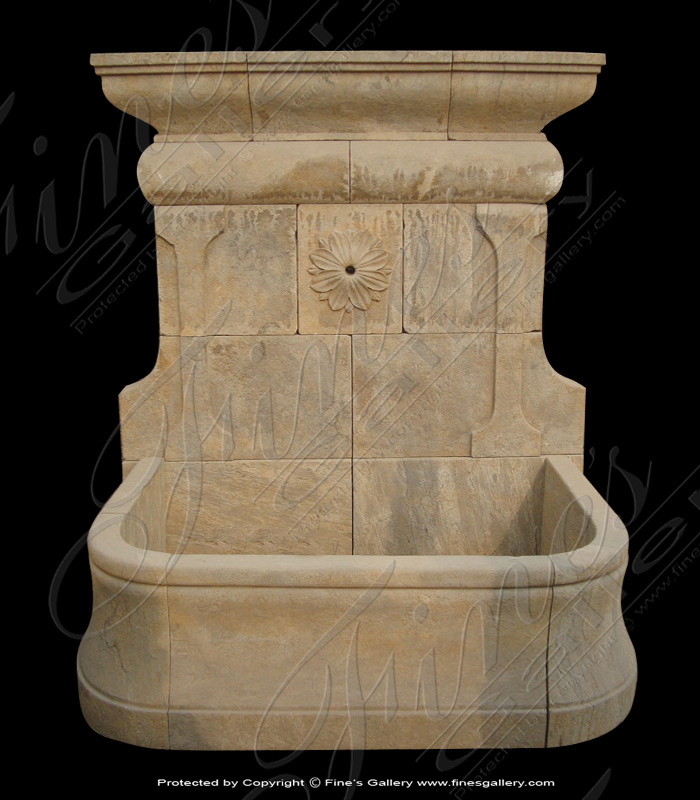 Marble Fountains  - Seashell Marble Wall Fountain - MF-1166