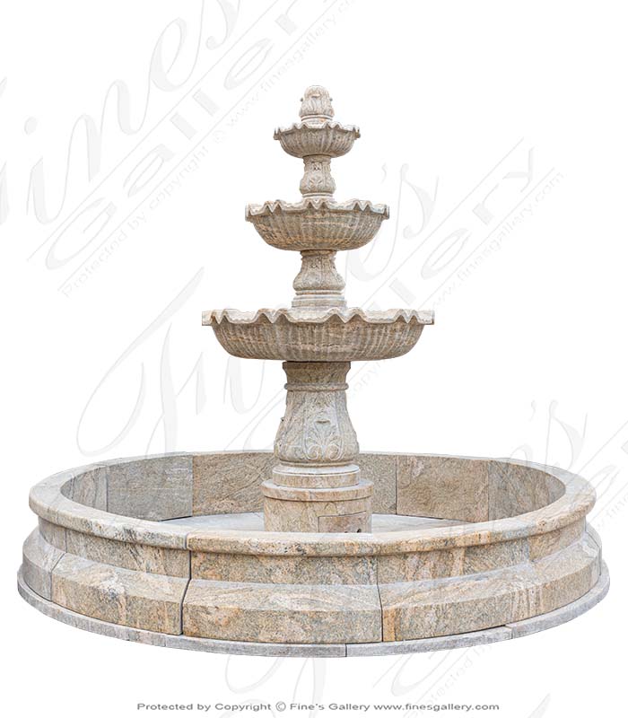 Search Result For Marble Fountains  - Luxury Granite Garden Fountain - MF-1177