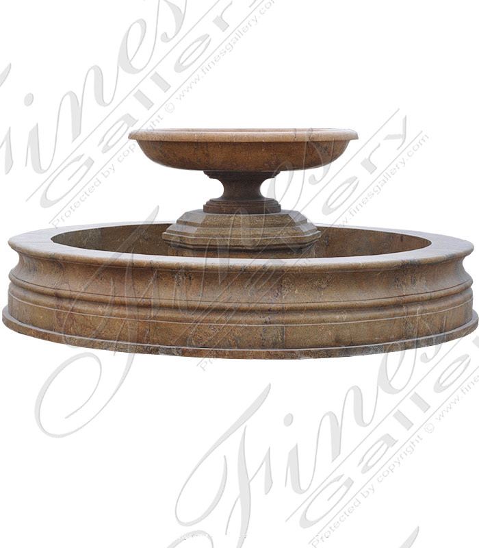 Marble Fountains  - Circular Granite Fountain Feature - MF-1186