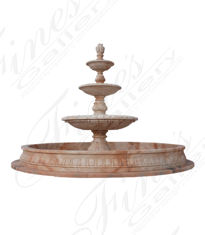 Marble Fountains  - Rosetta Marble Fountain - MF-1201