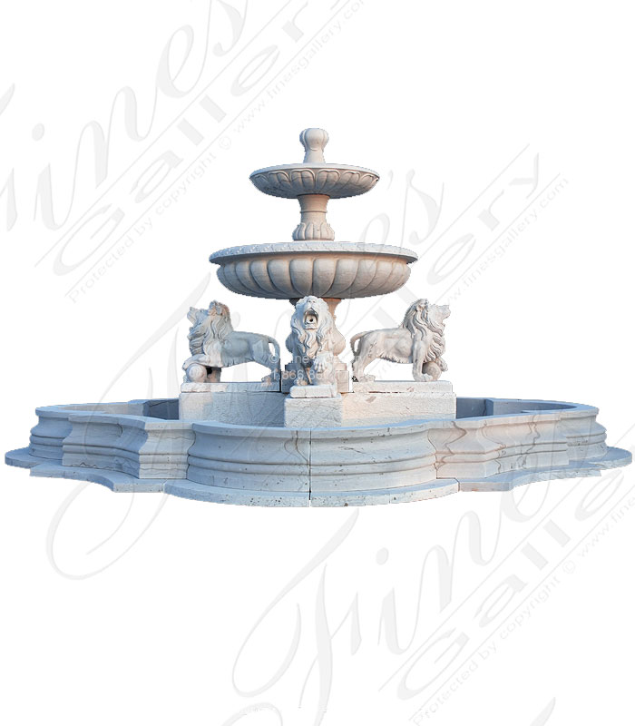 Marble Fountains  - Lions Den Fountain - MF-1249