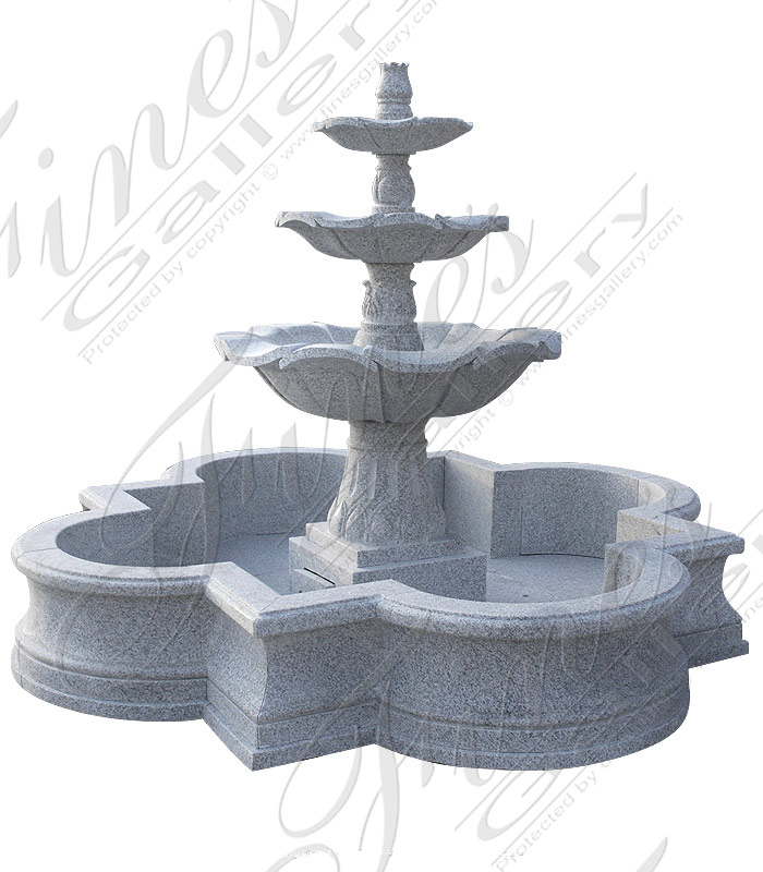 Marble Fountains  - Gray Granite Fountain - MF-1259